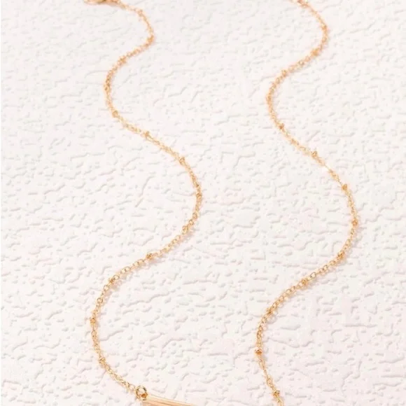Pearl Faux Pendant necklace Gold plated - Picture 4 of 4